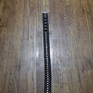 Cow hair/leather belt